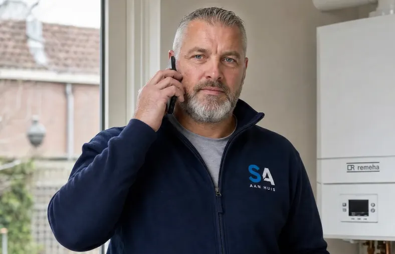 Bel de Partner-monteur voor vloerverwarming lek